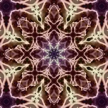 Seamless abstract square pattern. Symmetrical round pattern. Author's pattern Stock Photos