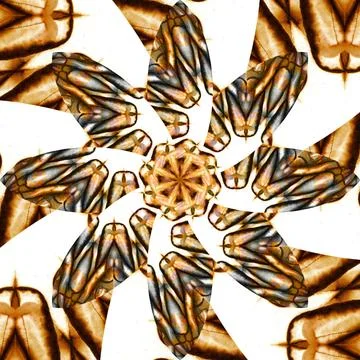 Seamless abstract square pattern. Symmetrical round pattern. Author's pattern Stock Photos