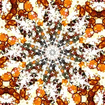 Seamless abstract square pattern. Symmetrical round pattern. Author's pattern Stockfoto's
