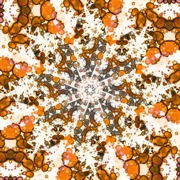 Seamless abstract square pattern. Symmetrical round pattern. Author's pattern 스톡 사진