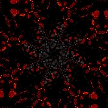 Seamless abstract square pattern. Symmetrical round pattern. Author's pattern 写真素材