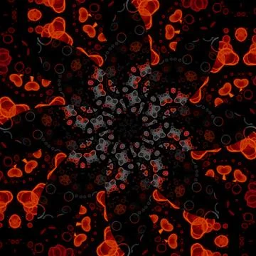 Seamless abstract square pattern. Symmetrical round pattern. Author's pattern 스톡 사진