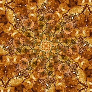 Seamless abstract square pattern. Symmetrical round pattern. Author's pattern Stock Photos