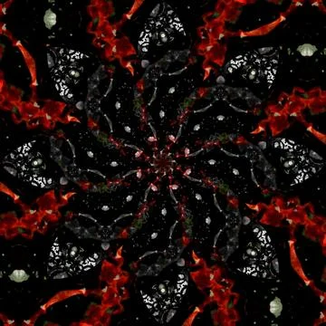 Seamless abstract square pattern. Symmetrical round pattern. Author's pattern 스톡 사진