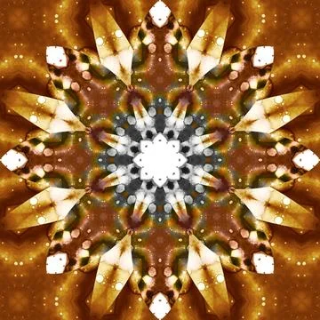 Seamless abstract square pattern. Symmetrical round pattern. Author's pattern Foto stock