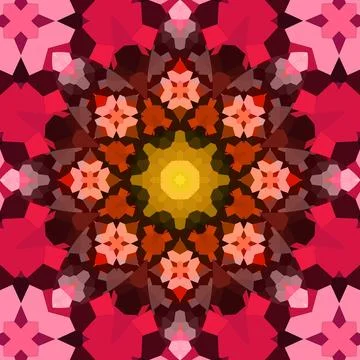 Seamless abstract square pattern. Symmetrical round pattern. Author's pattern 스톡 사진