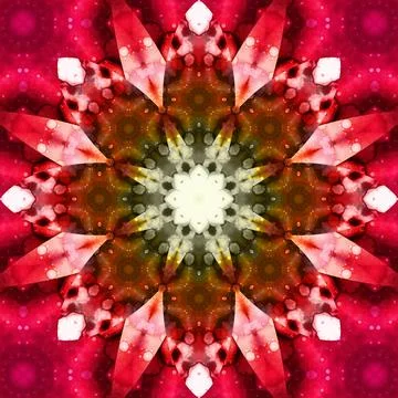 Seamless abstract square pattern. Symmetrical round pattern. Author's pattern 스톡 사진