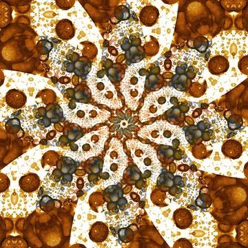 Seamless abstract square pattern. Symmetrical round pattern. Author's pattern Stock Photos