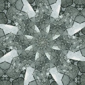 Seamless abstract square pattern. Symmetrical round pattern. Author's pattern 스톡 사진