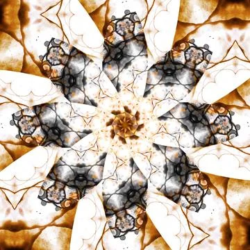 Seamless abstract square pattern. Symmetrical round pattern. Author's pattern Stock Photos