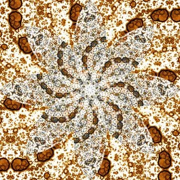 Seamless abstract square pattern. Symmetrical round pattern. Author's pattern Stock Photos