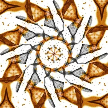 Seamless abstract square pattern. Symmetrical round pattern. Author's pattern 스톡 사진