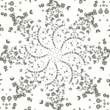 Seamless abstract square pattern. Symmetrical round pattern. Author's pattern Stock Photos