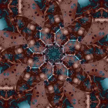Seamless abstract square pattern. Symmetrical round pattern. Author's pattern Stock Photos