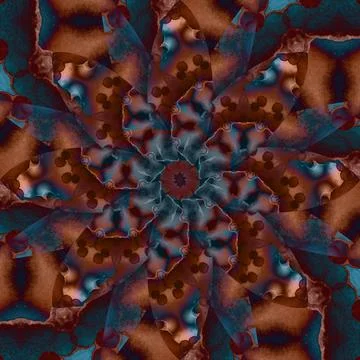 Seamless abstract square pattern. Symmetrical round pattern. Author's pattern Stockfoto's
