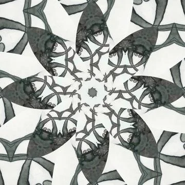Seamless abstract square pattern. Symmetrical round pattern. Author's pattern Stock Photos