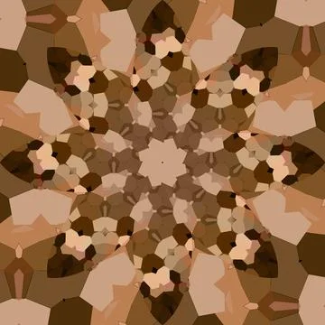 Seamless abstract square pattern. Symmetrical round pattern. Author's pattern Stock Photos