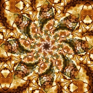 Seamless abstract square pattern. Symmetrical round pattern. Author's pattern 스톡 사진