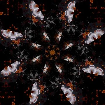 Seamless abstract square pattern. Symmetrical round pattern. Author's pattern Stock Photos