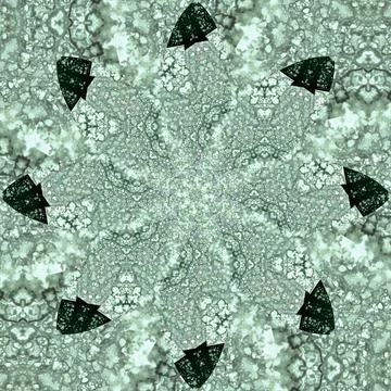 Seamless abstract square pattern. Symmetrical round pattern. Author's pattern 스톡 사진