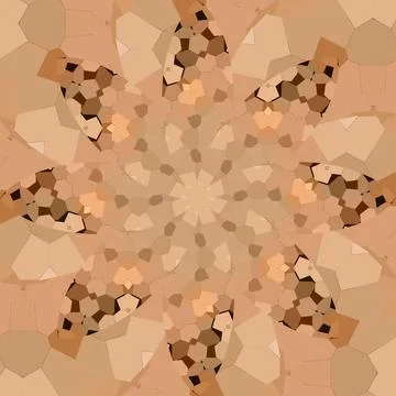 Seamless abstract square pattern. Symmetrical round pattern. Author's pattern 스톡 사진