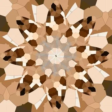 Seamless abstract square pattern. Symmetrical round pattern. Author's pattern Stock Photos