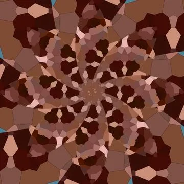 Seamless abstract square pattern. Symmetrical round pattern. Author's pattern Stock Photos