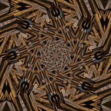 Seamless abstract square pattern. Symmetrical round pattern. Author's pattern 스톡 사진
