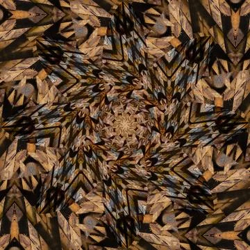 Seamless abstract square pattern. Symmetrical round pattern. Author's pattern 스톡 사진