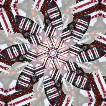 Seamless abstract square pattern. Symmetrical round pattern. Author's pattern Stock Photos