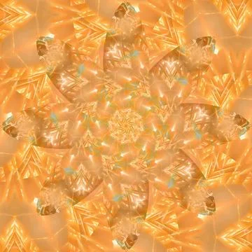 Seamless abstract square pattern. Symmetrical round pattern. Author's pattern 写真素材