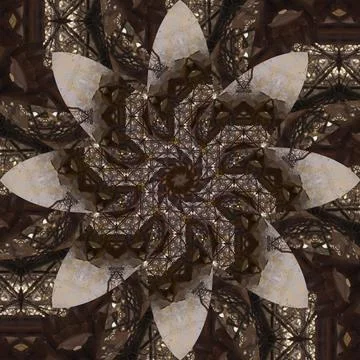 Seamless abstract square pattern. Symmetrical round pattern. Author's pattern 스톡 사진