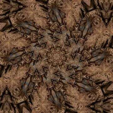 Seamless abstract square pattern. Symmetrical round pattern. Author's pattern Stock Photos