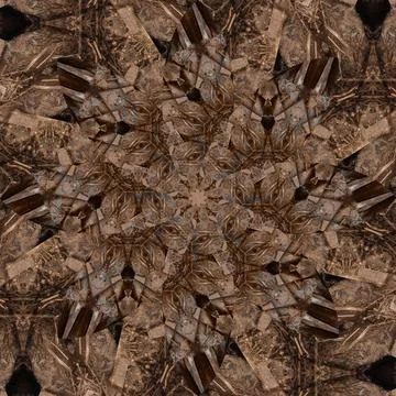 Seamless abstract square pattern. Symmetrical round pattern. Author's pattern Stock Photos