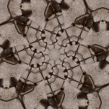 Seamless abstract square pattern. Symmetrical round pattern. Author's pattern Stock Photos
