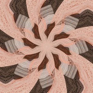 Seamless abstract square pattern. Symmetrical round pattern. Author's pattern Stock Photos