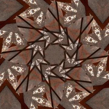 Seamless abstract square pattern. Symmetrical round pattern. Author's pattern 스톡 사진