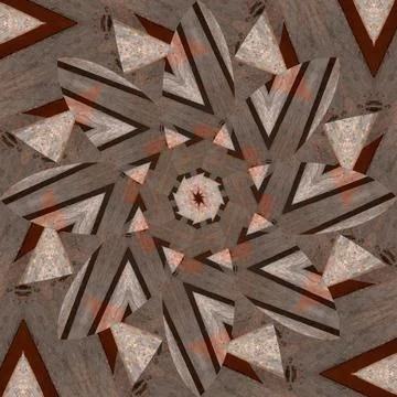 Seamless abstract square pattern. Symmetrical round pattern. Author's pattern 스톡 사진
