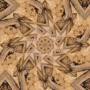 Seamless abstract square pattern. Symmetrical round pattern. Author's pattern Stock Photos
