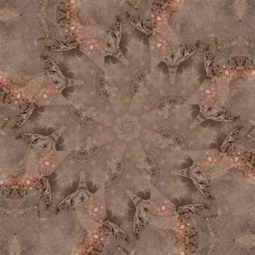 Seamless abstract square pattern. Symmetrical round pattern. Author's pattern Stock Photos