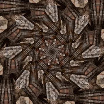 Seamless abstract square pattern. Symmetrical round pattern. Author's pattern 스톡 사진