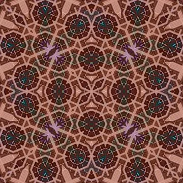 Seamless abstract square pattern. Watercolor and alcohol ink. Author's patter Stock Illustration