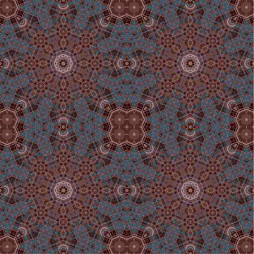 Seamless abstract square pattern. Watercolor art texture Stock Illustration