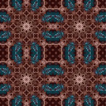 Seamless abstract square pattern. Watercolor art texture Illustrazione stock