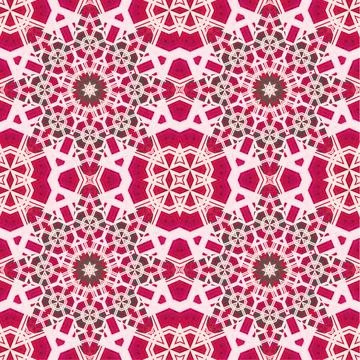 Seamless abstract square pattern. Watercolor art texture Stock Illustration