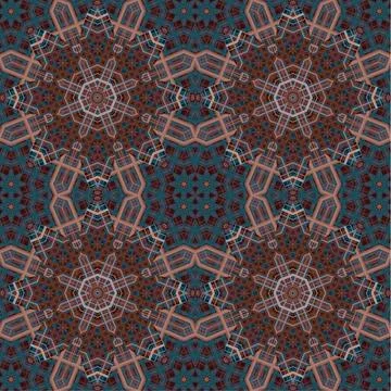 Seamless abstract square pattern. Watercolor art texture Stock Illustration