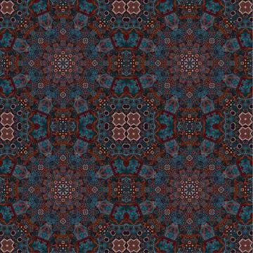 Seamless abstract square pattern. Watercolor art texture Illustrazione stock