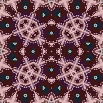Seamless abstract square pattern. Watercolor and alcohol ink. Author's patter Stock Illustration