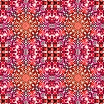 Seamless abstract square pattern. Watercolor art texture Stock Illustration