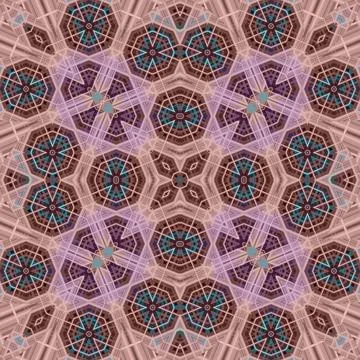 Seamless abstract square pattern. Watercolor and alcohol ink. Author's patter Stock Illustration